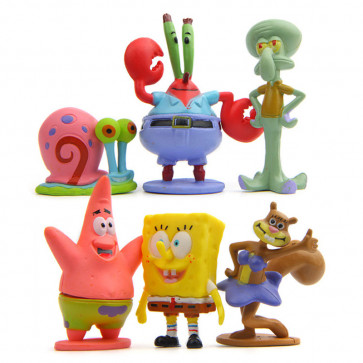 Spongebob 6pc Complete Figure Set
