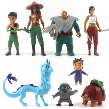 Disney Raya and The Last Dragon Deluxe Figure Play Set 8pcs