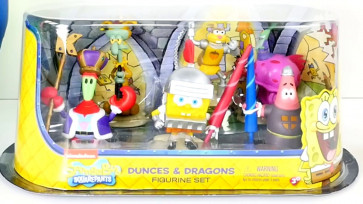 Spongebob Squarepants Dunces & Dragons Mini Figure Set