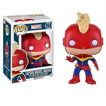 Funko Pop Vinyl Captain Marvel Masked Exclusive Bobblehead Figure 154